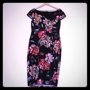 Black floral dress